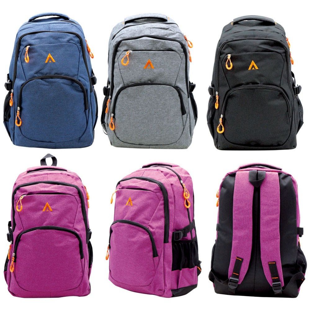 24 Bulk 20" Backpack Assorted Colors