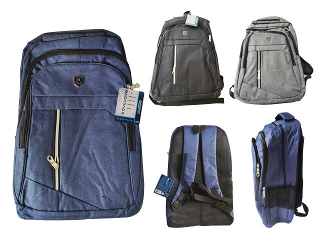 48 Bulk 4-Zippered Backpack