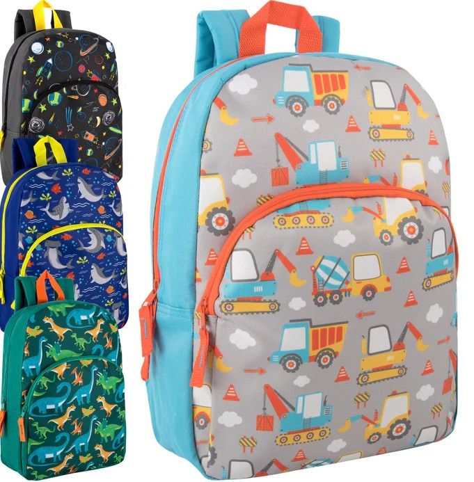 24 Bulk 15-Inch Children's Character Backpack