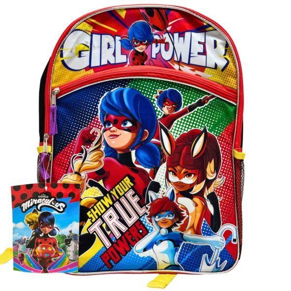 12 Bulk Miraculous Ladybug 16" Backpack